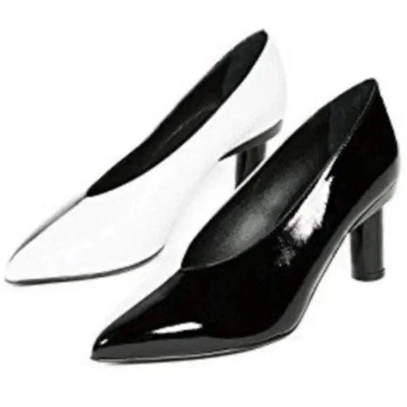 Tibi Zuri Two Tone Black/White Heels Size 39 - Picture 1 of 9